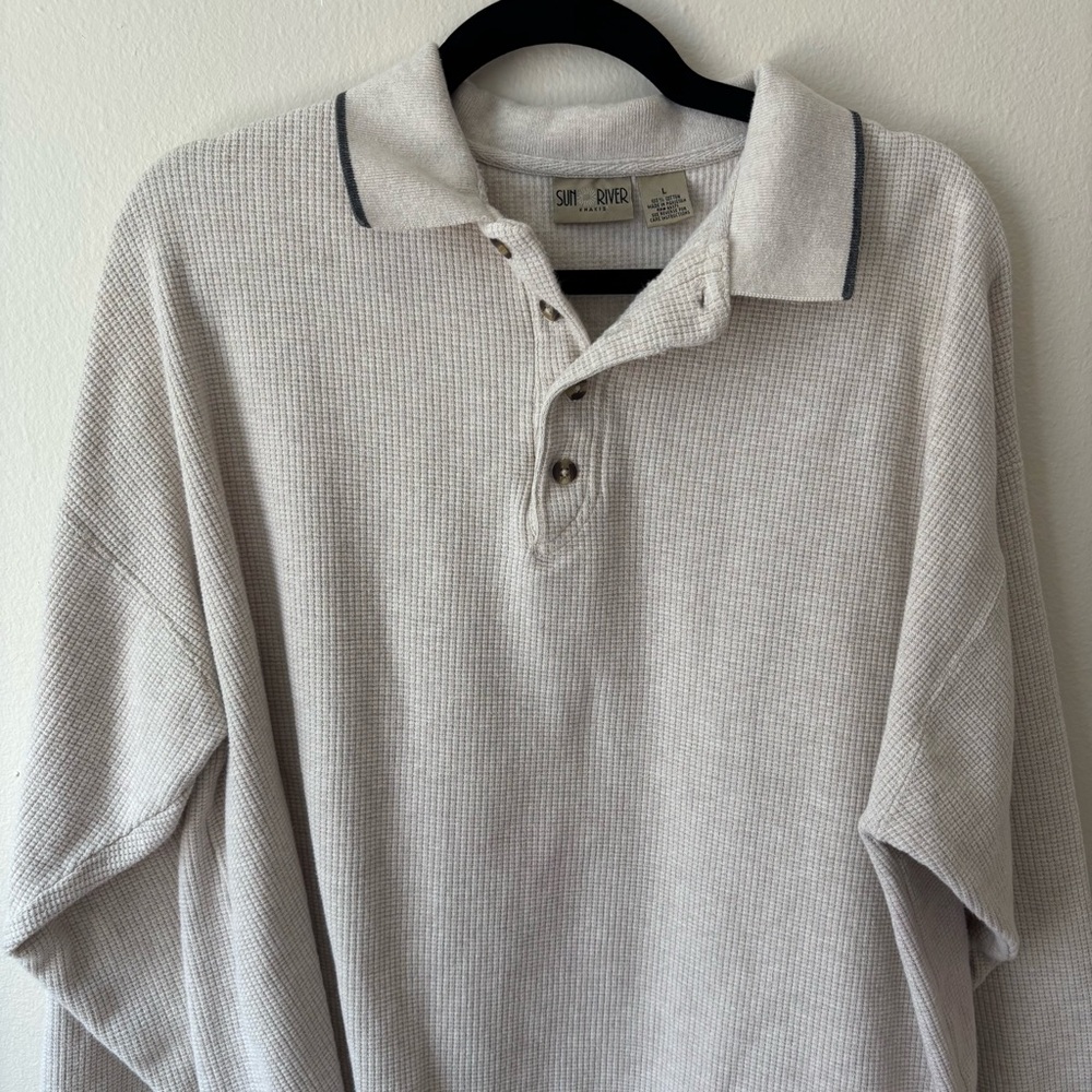 Men's Cream Polo Shirt